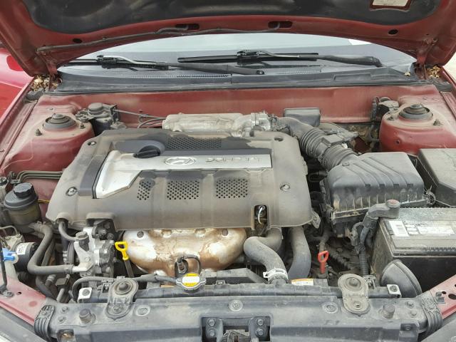 KMHDN46D36U255789 - 2006 HYUNDAI ELANTRA GL MAROON photo 7