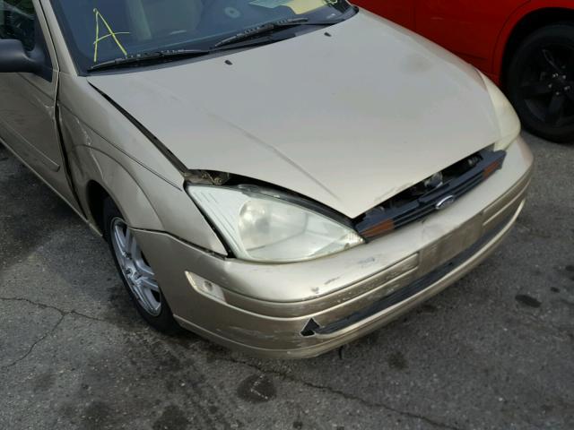 1FAFP34P91W319612 - 2001 FORD FOCUS SE GOLD photo 9