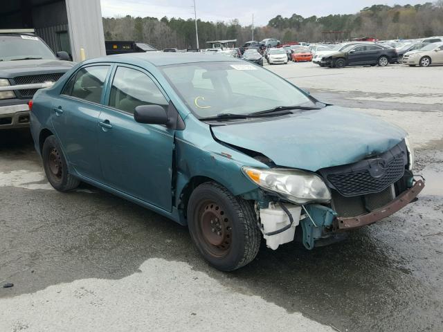 2T1BU40E39C116943 - 2009 TOYOTA COROLLA BA GREEN photo 1