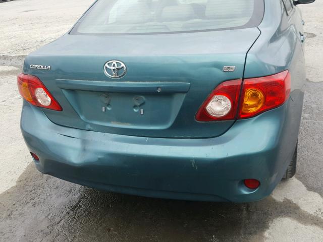 2T1BU40E39C116943 - 2009 TOYOTA COROLLA BA GREEN photo 9