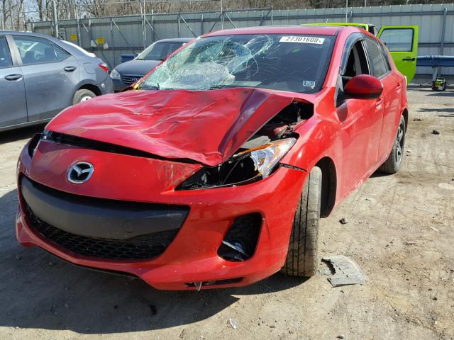 JM1BL1LP0D1813837 - 2013 MAZDA 3 I RED photo 2