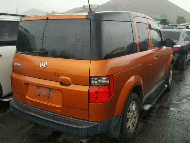 5J6YH28757L006629 - 2007 HONDA ELEMENT EX ORANGE photo 4