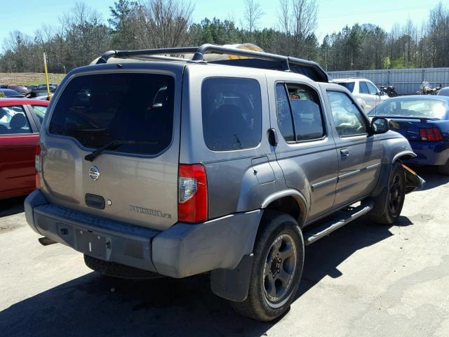 5N1ED28T74C618226 - 2004 NISSAN XTERRA XE GRAY photo 4