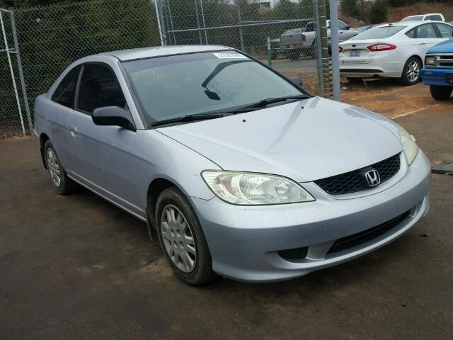 1HGEM22574L064055 - 2004 HONDA CIVIC LX SILVER photo 1