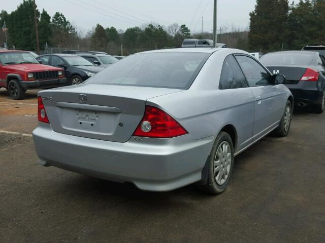 1HGEM22574L064055 - 2004 HONDA CIVIC LX SILVER photo 4