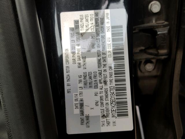 JM1DE1KZ5E0184783 - 2014 MAZDA MAZDA2 SPO 黑色 照片 10