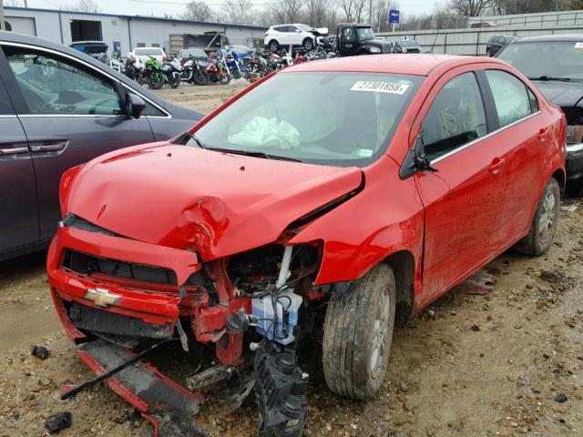 1G1JC5SH7F4128578 - 2015 CHEVROLET SONIC LT RED photo 9