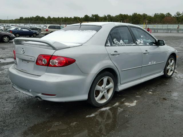 1YVHP80D745N98512 - 2004 MAZDA 6 S SILVER photo 4