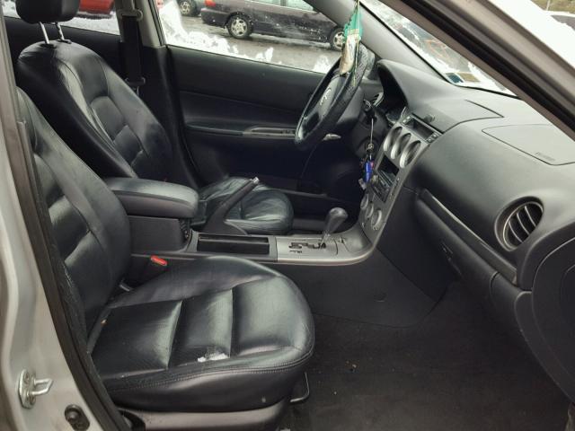 1YVHP80D745N98512 - 2004 MAZDA 6 S SILVER photo 5