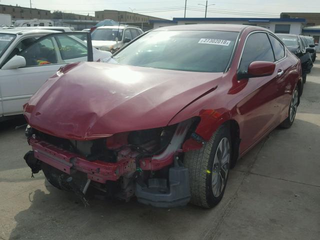 1HGCT1B34DA015796 - 2013 HONDA ACCORD LX- RED photo 2