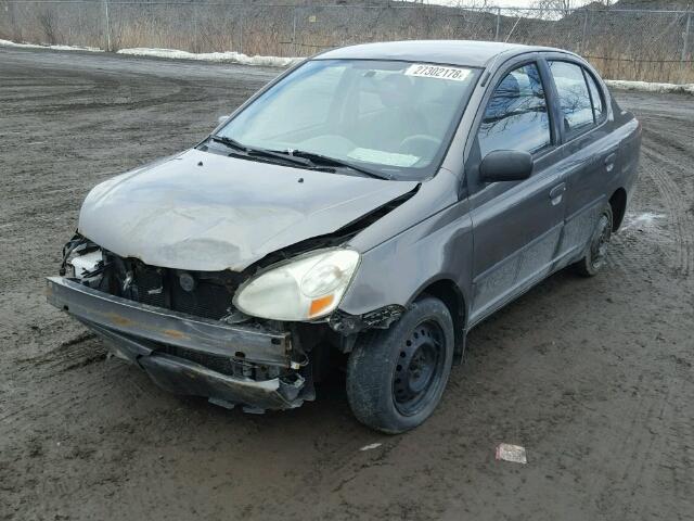 JTDBT123835044459 - 2003 TOYOTA ECHO GRAY photo 2