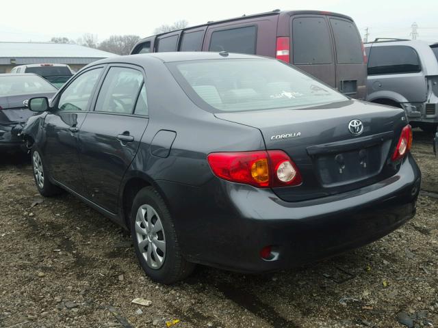 1NXBU4EE2AZ314957 - 2010 TOYOTA COROLLA BA GRAY photo 3