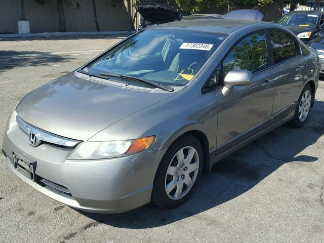 1HGFA16547L064360 - 2007 HONDA CIVIC LX GRAY photo 2