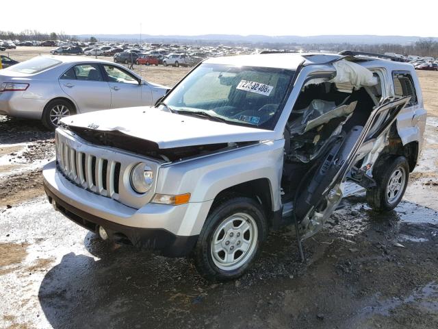 1C4NJRBB3DD207079 - 2013 JEEP PATRIOT SP SILVER photo 2