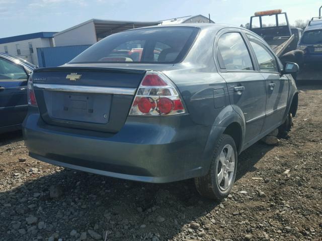 KL1TD5DE9BB166729 - 2011 CHEVROLET AVEO LS GREEN photo 4