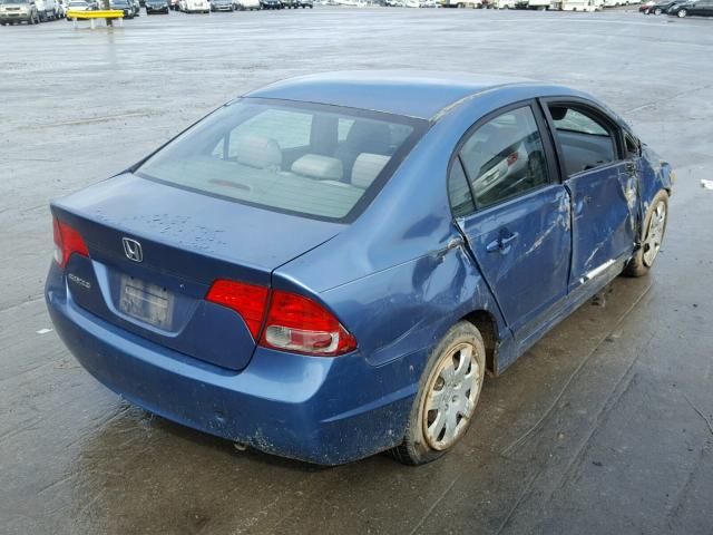 1HGFA16506L071143 - 2006 HONDA CIVIC LX BLUE photo 4