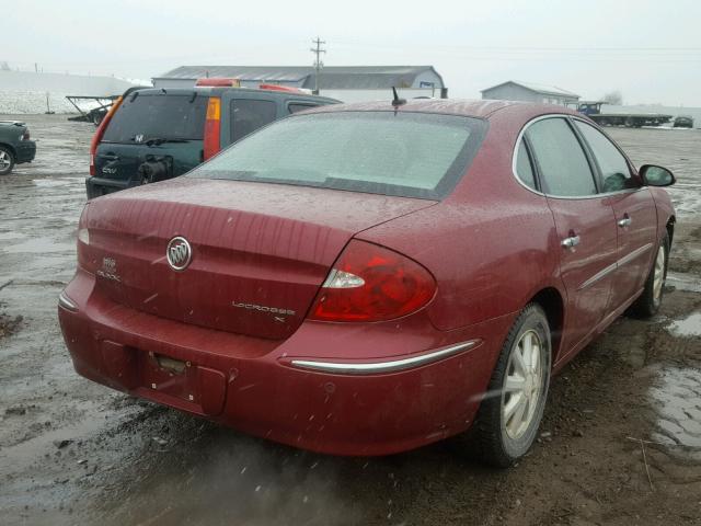 2G4WD582461177130 - 2006 BUICK LACROSSE C RED photo 4