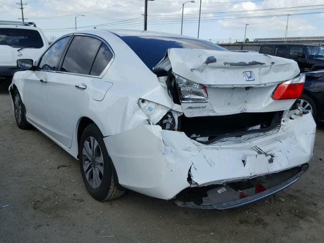 1HGCR2F37FA135951 - 2015 HONDA ACCORD LX WHITE photo 3