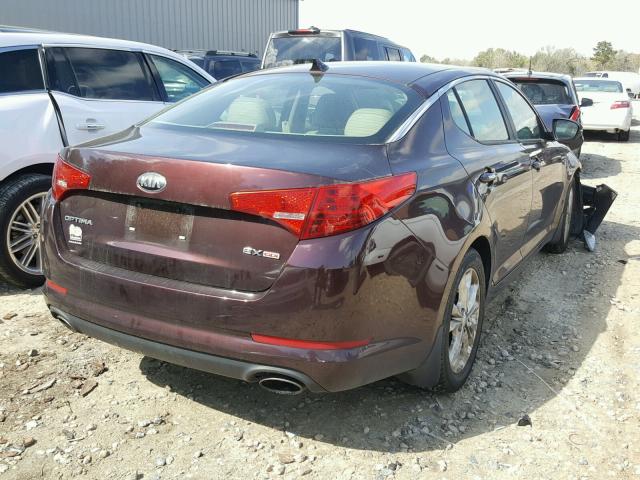 5XXGN4A71DG092968 - 2013 KIA OPTIMA EX BURGUNDY photo 4