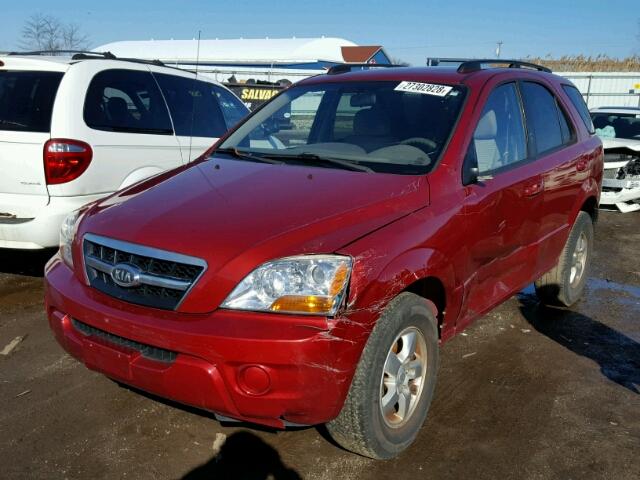 KNDJD735295889182 - 2009 KIA SORENTO LX RED photo 2