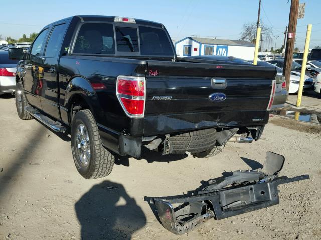 1FTEW1CM9CKE23094 - 2012 FORD F150 SUPER BLACK photo 3