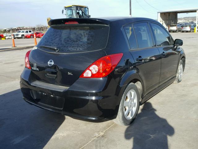 3N1BC1CP3AL466849 - 2010 NISSAN VERSA S BLACK photo 4