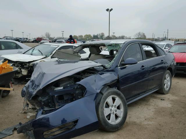 2G1WT57K691120501 - 2009 CHEVROLET IMPALA 1LT BLUE photo 2