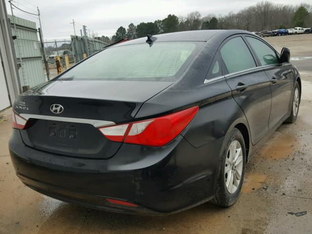 5NPEB4AC8CH445321 - 2012 HYUNDAI SONATA GLS BLACK photo 4