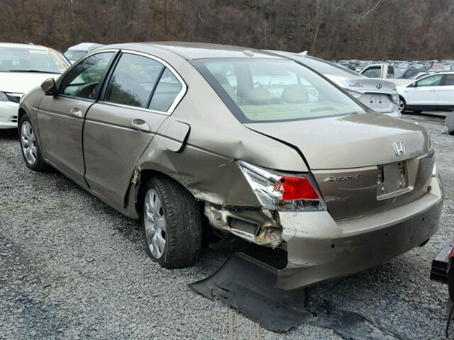 1HGCP268X8A812446 - 2008 HONDA ACCORD EXL GOLD photo 3