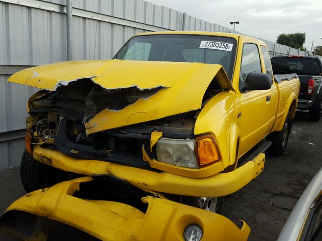 1FTZR45E52PB62287 - 2002 FORD RANGER SUP YELLOW photo 2