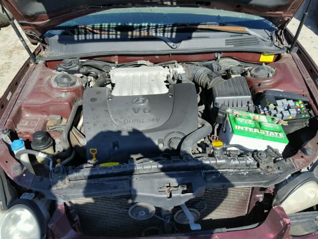 KMHWF35H74A077906 - 2004 HYUNDAI SONATA GLS MAROON photo 7