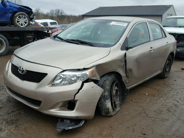 2T1BU40E09C138382 - 2009 TOYOTA COROLLA BA GOLD photo 2