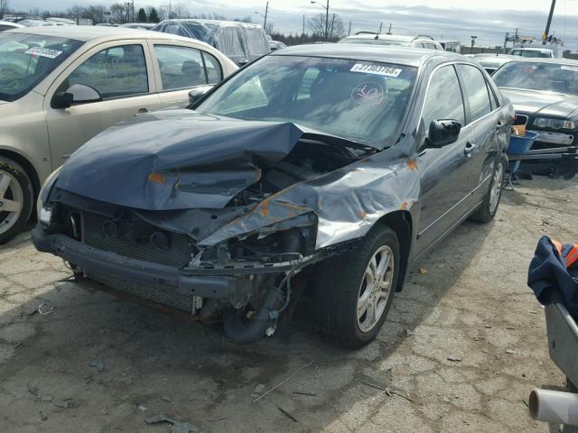 JHMCM56327C010312 - 2007 HONDA ACCORD SE BLUE photo 2