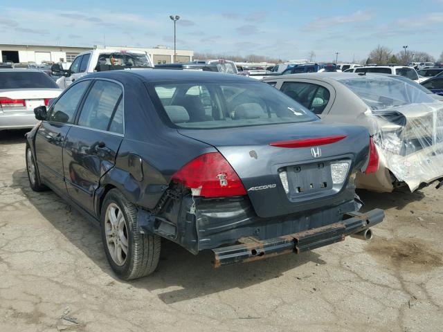 JHMCM56327C010312 - 2007 HONDA ACCORD SE BLUE photo 3