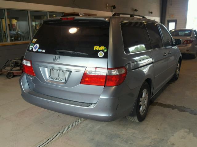 5FNRL38787B055289 - 2007 HONDA ODYSSEY EX GRAY photo 4