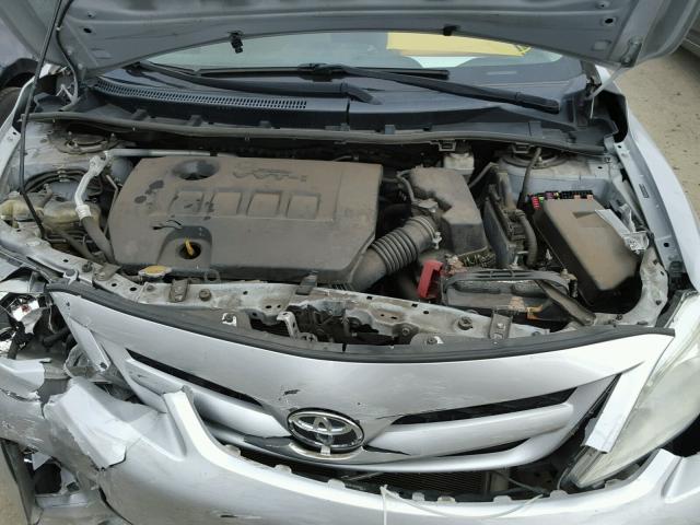 2T1BU4EE3BC609861 - 2011 TOYOTA COROLLA BA SILVER photo 7