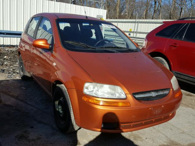 KL1TD666X6B657246 - 2006 CHEVROLET AVEO BASE Қызғылт сары фото 1