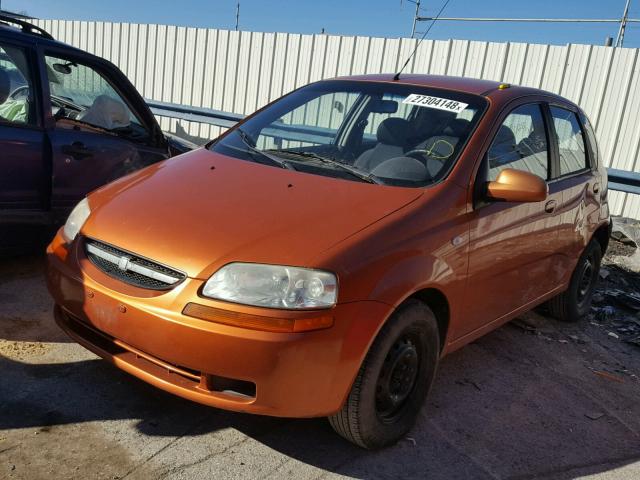 KL1TD666X6B657246 - 2006 CHEVROLET AVEO BASE Қызғылт сары фото 2