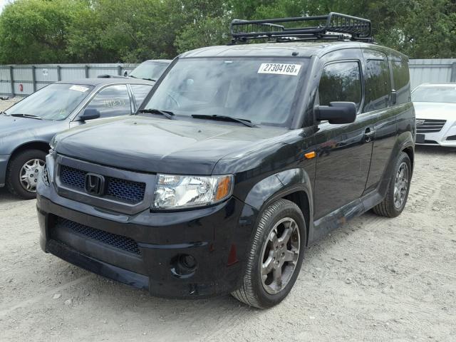 5J6YH1H99AL000593 - 2010 HONDA ELEMENT SC BLACK photo 2