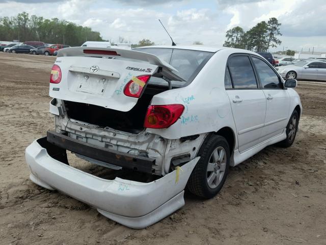 2T1BR32E74C232986 - 2004 TOYOTA COROLLA WHITE photo 4