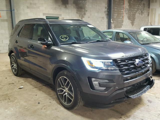 1FM5K8GT2HGC59571 - 2017 FORD EXPLORER S CHARCOAL photo 1
