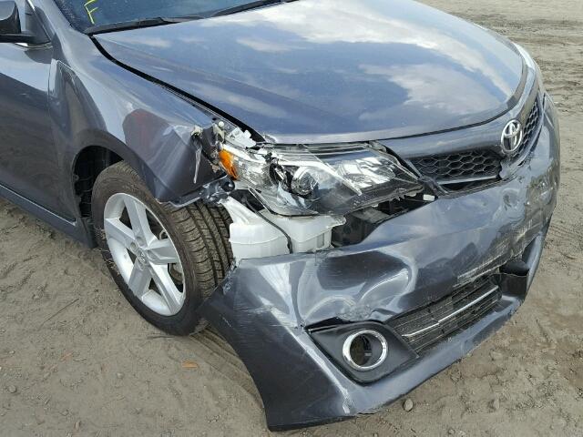 4T1BF1FK1EU838331 - 2014 TOYOTA CAMRY L GRAY photo 9