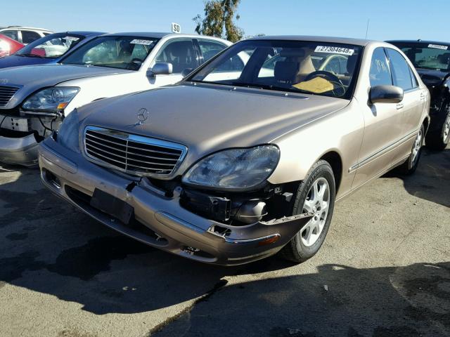 WDBNG70J22A305692 - 2002 MERCEDES-BENZ S 430 GOLD photo 2