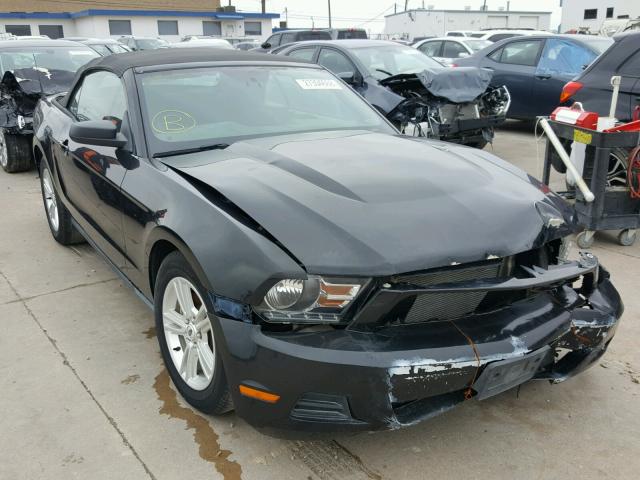 1ZVBP8EM6C5241242 - 2012 FORD MUSTANG BLACK photo 1