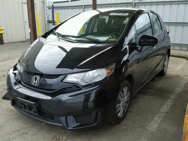 JHMGK5H52HS019766 - 2017 HONDA FIT LX أسود صورة 2