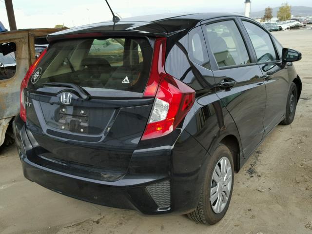JHMGK5H52HS019766 - 2017 HONDA FIT LX أسود صورة 4
