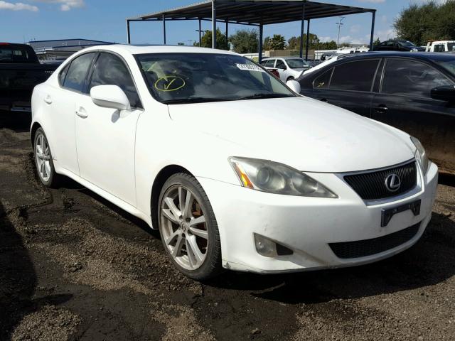 JTHBK262472027478 - 2007 LEXUS IS 250 WHITE photo 1