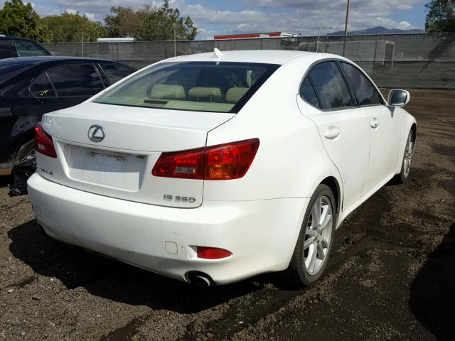 JTHBK262472027478 - 2007 LEXUS IS 250 WHITE photo 4