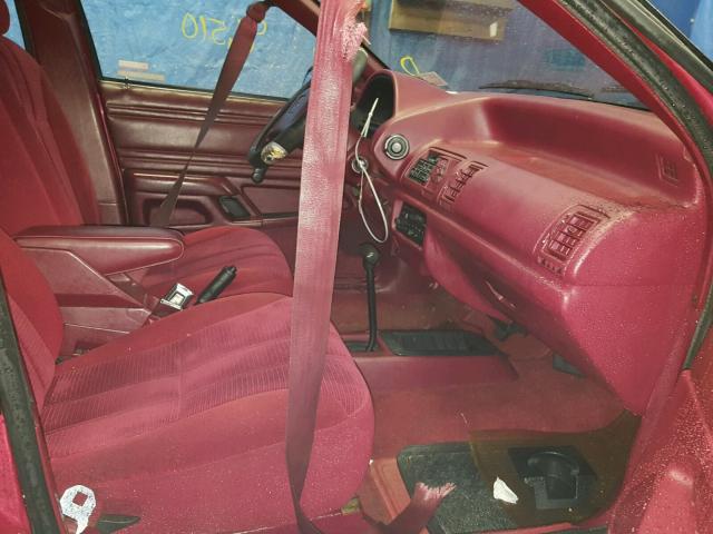 1FAPP36U5RK190245 - 1994 FORD TEMPO GL RED photo 5