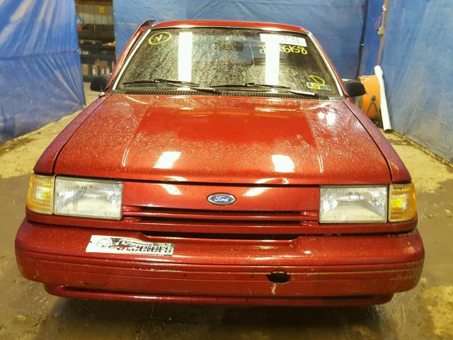 1FAPP36U5RK190245 - 1994 FORD TEMPO GL RED photo 9